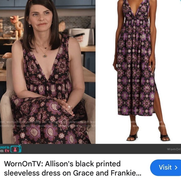 Rachel Comey Camisiam Sleeveless V Neck Midi Dress Size 2 AS SEEN ON TV - Picture 11 of 11